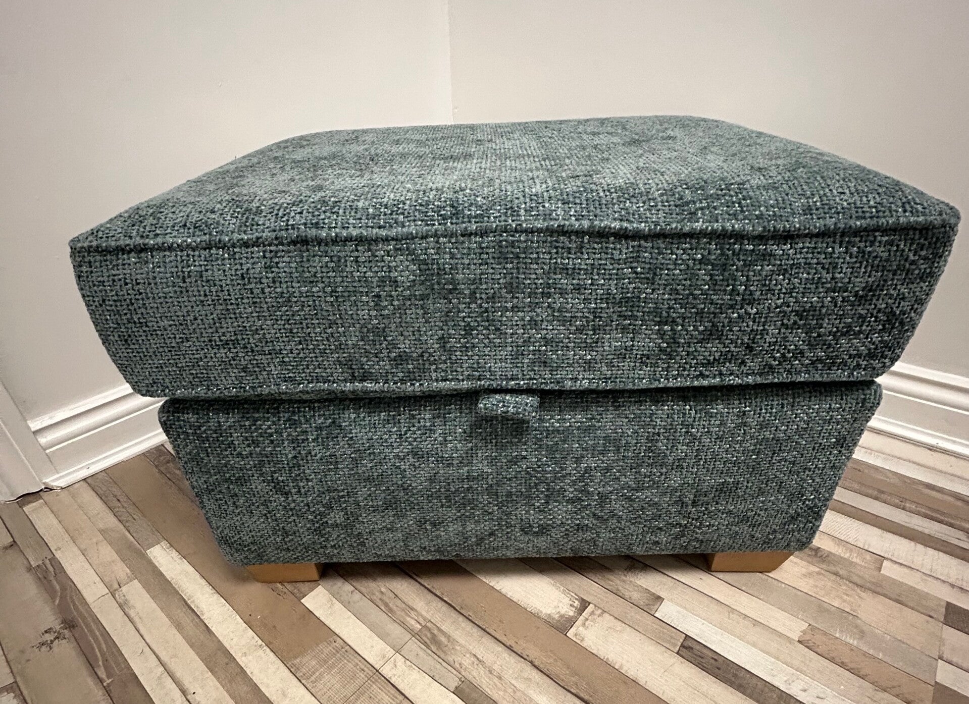 Next Storage Footstool in Chunky Blue