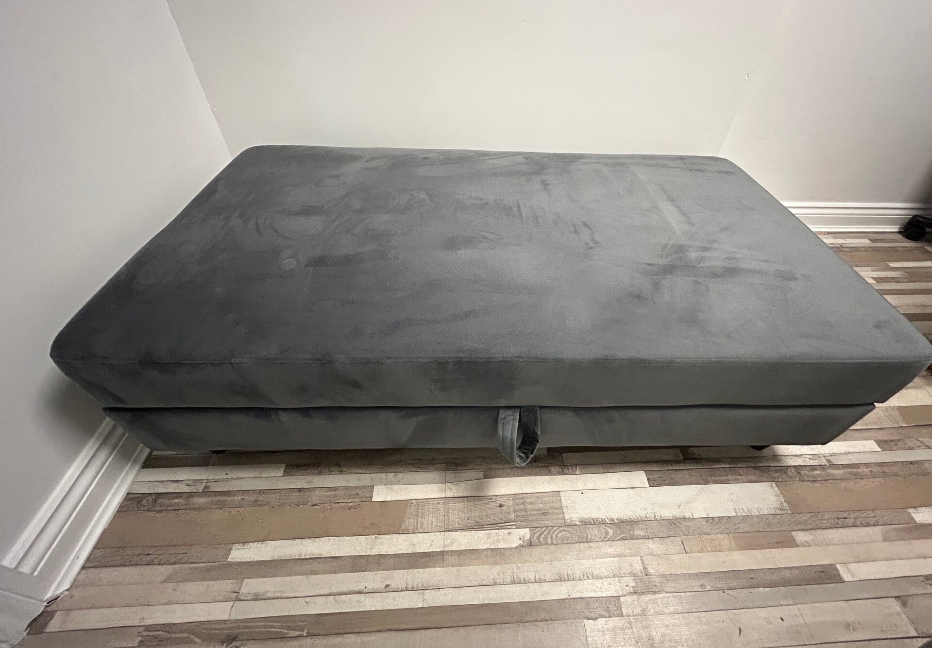 Dreams Rectangular  Storage Footstool In Grey