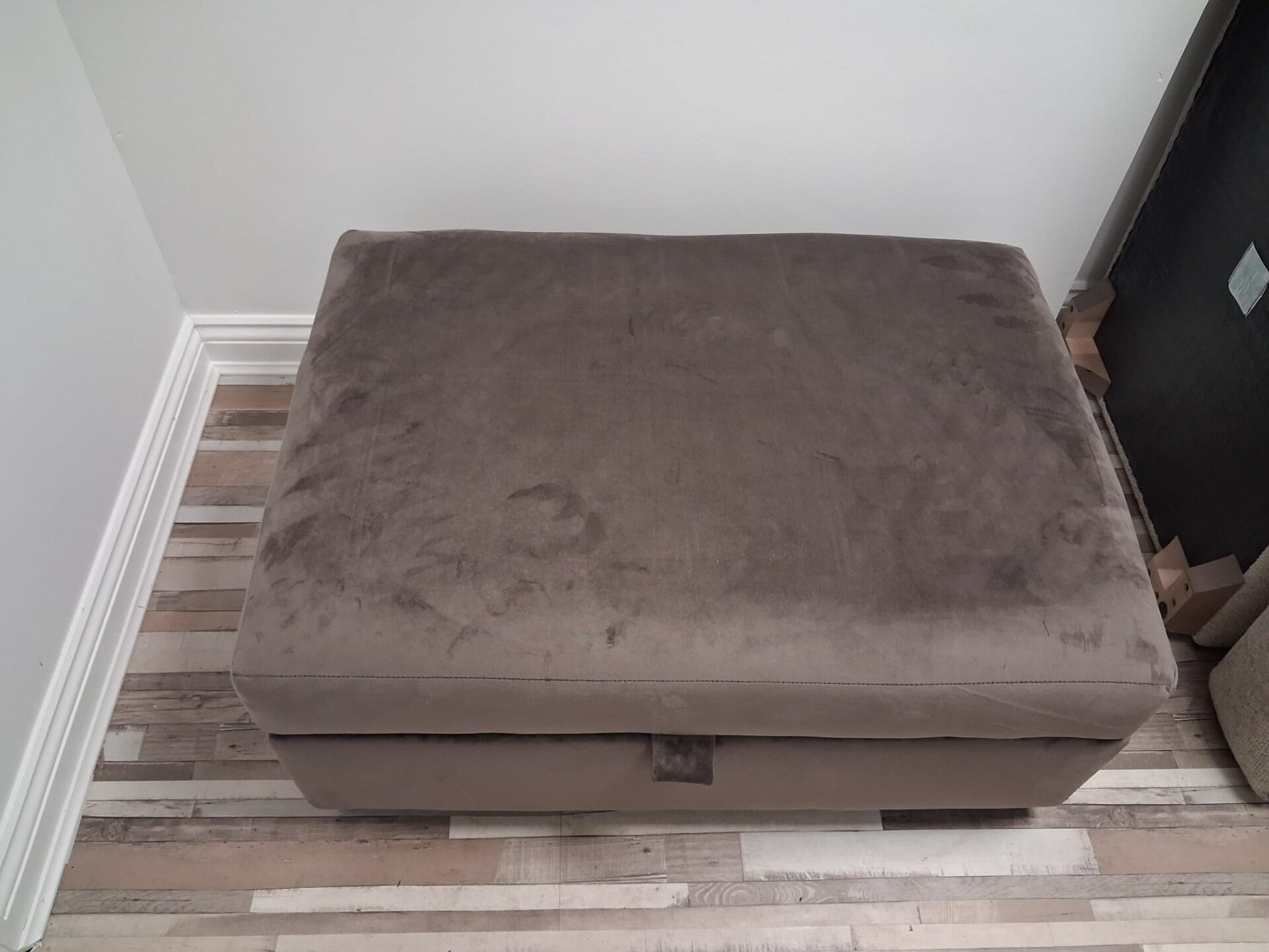 DFS PURPLE/GREY STORAGE FOOTSTOOL