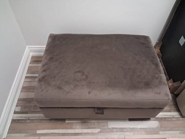 DFS PURPLE/GREY STORAGE FOOTSTOOL