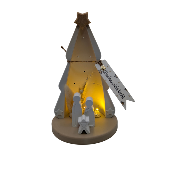 Tannenbaum Kripperl mit Keramik