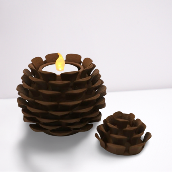 Tannenzapfen mit LED