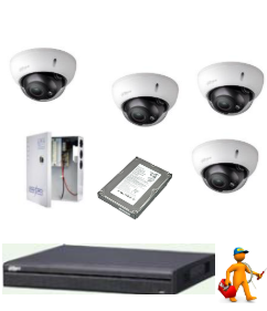 Kit HD-CVI 4 caméras en 2 Mpxls