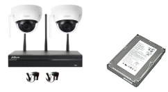 Kit IP WIFI 2 caméras en 3 Mpxls