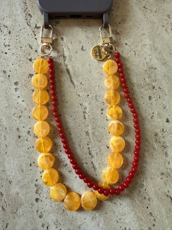 Caramel telefoonketting