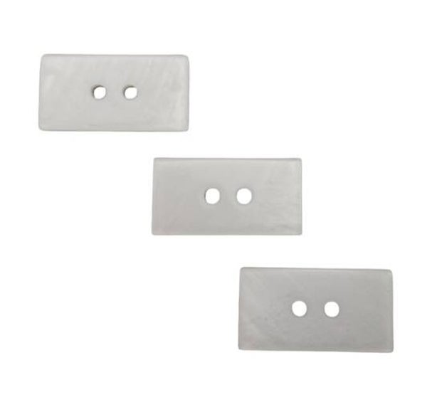 Item# B2090 - Square Shaped Clear Polyester Button