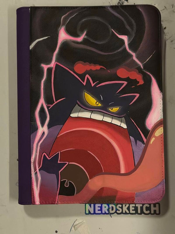Limited Edition Gengar Lightning Binder || Pokemon || Handbeschilderd