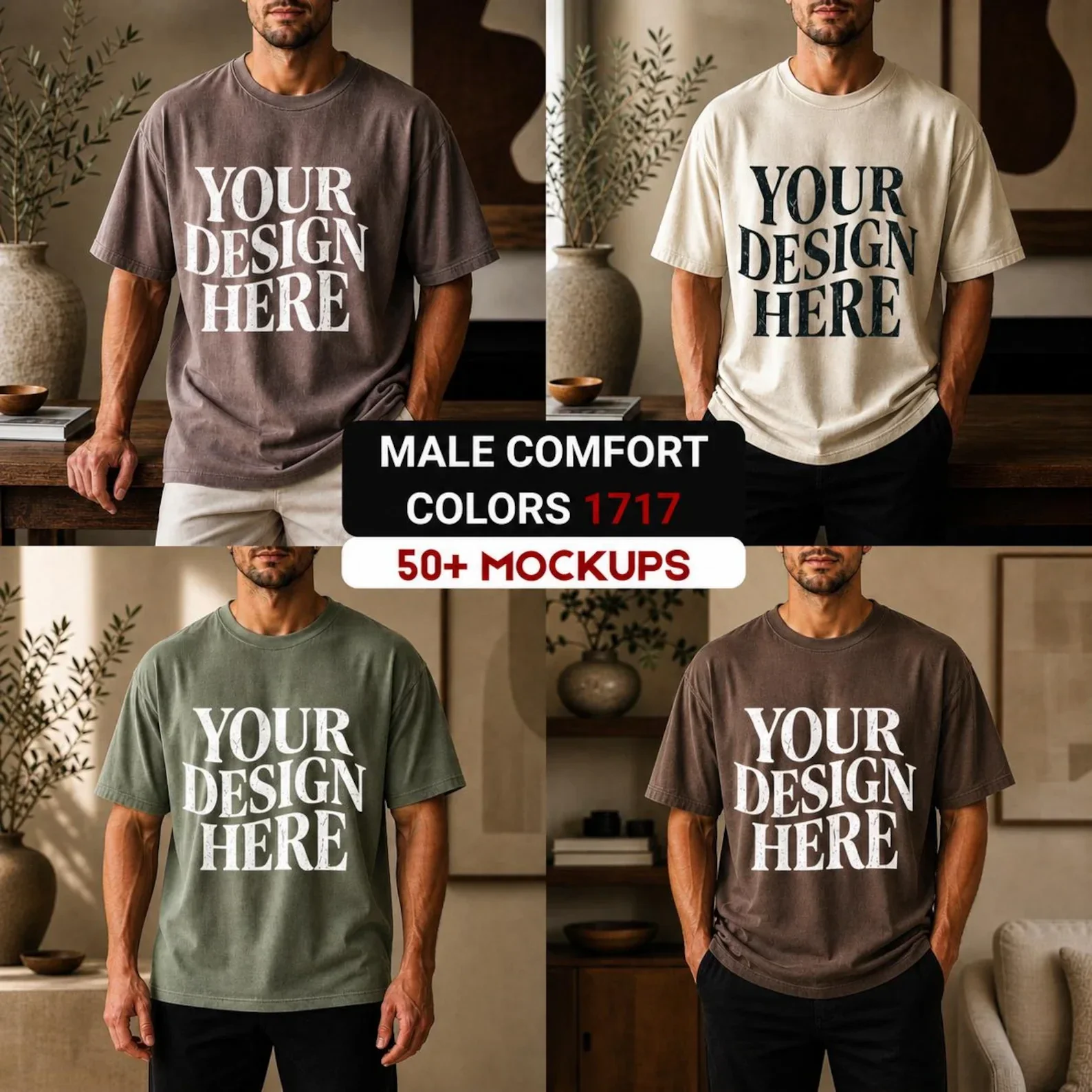 Folded T-Shirt Mockup Pack (200 designs)