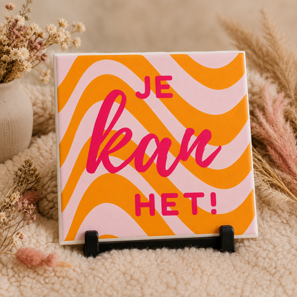 Tegel je kan het