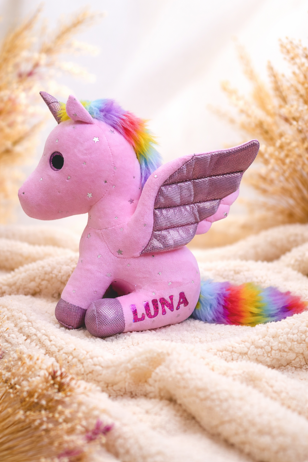 🦄 Gepersonaliseerde Knuffel Unicorn