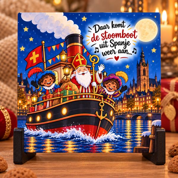 Sint tegel daar komt de stoomboot
