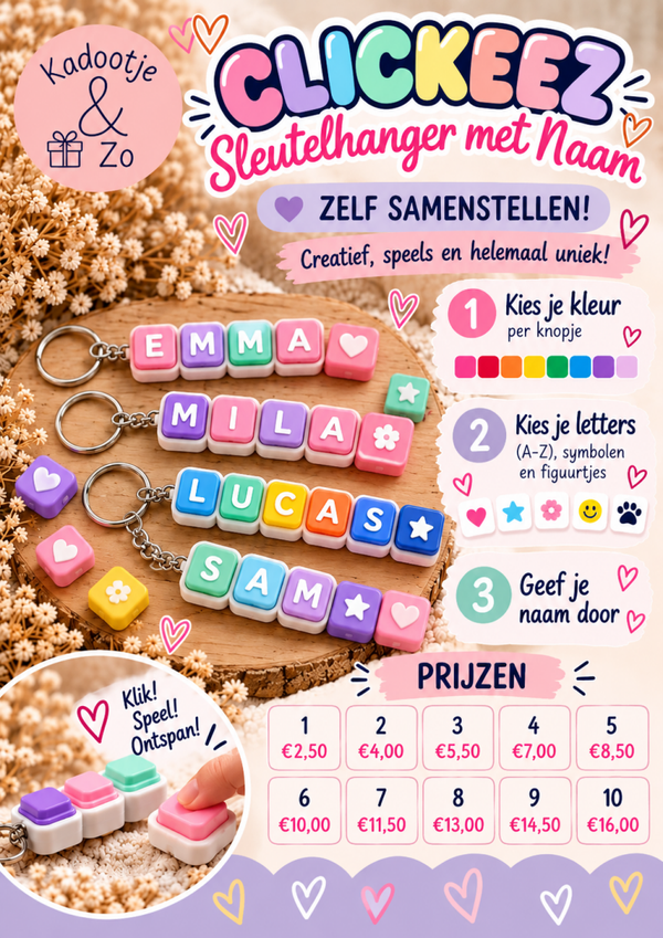 Clickeez sleutelhanger