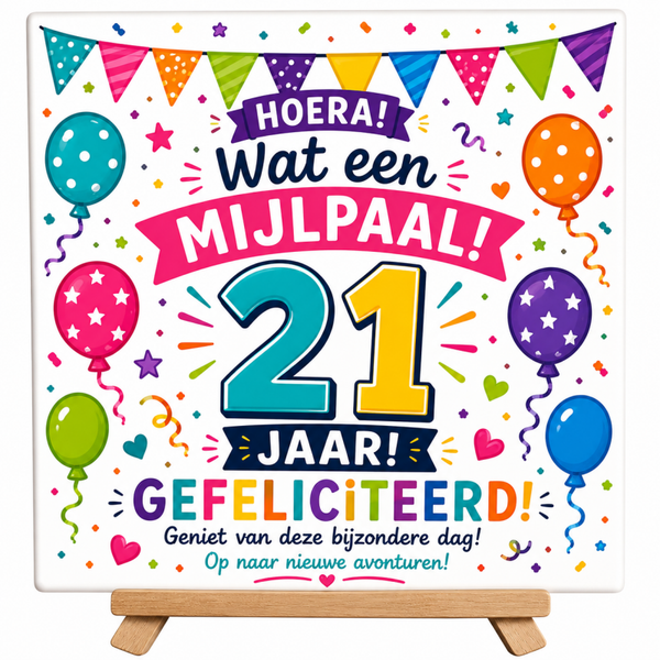 Tegel 21 jaar