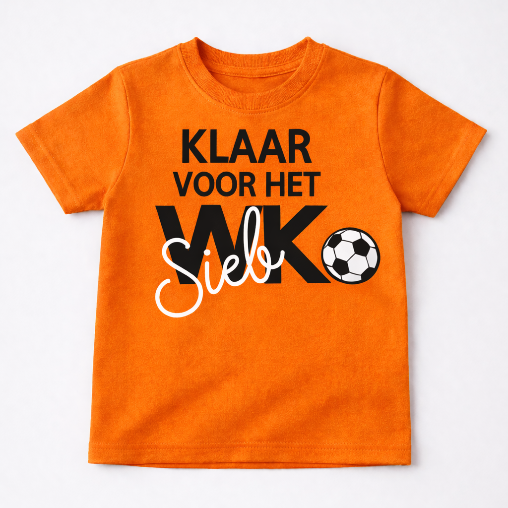 Gepersonaliseerd WK shirt ⚽🧡