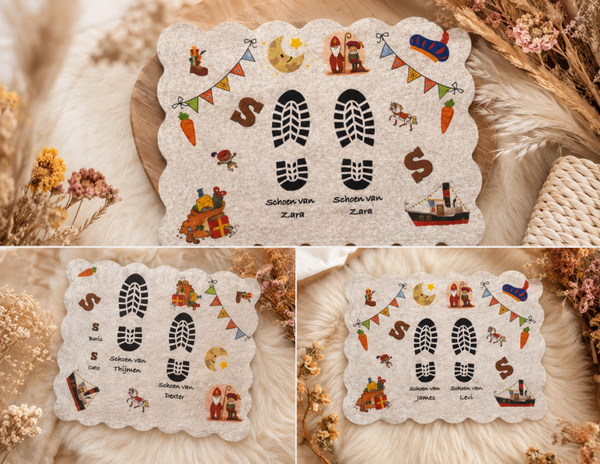 Gepersonaliseerde schoenzetmat 👞 🎁