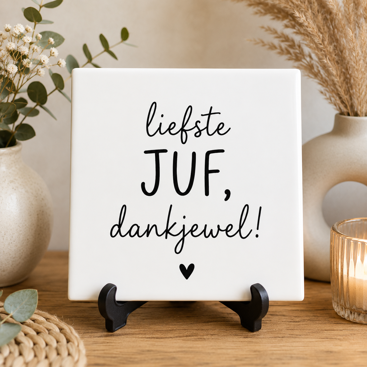 Tegel dankjewel juf/meester