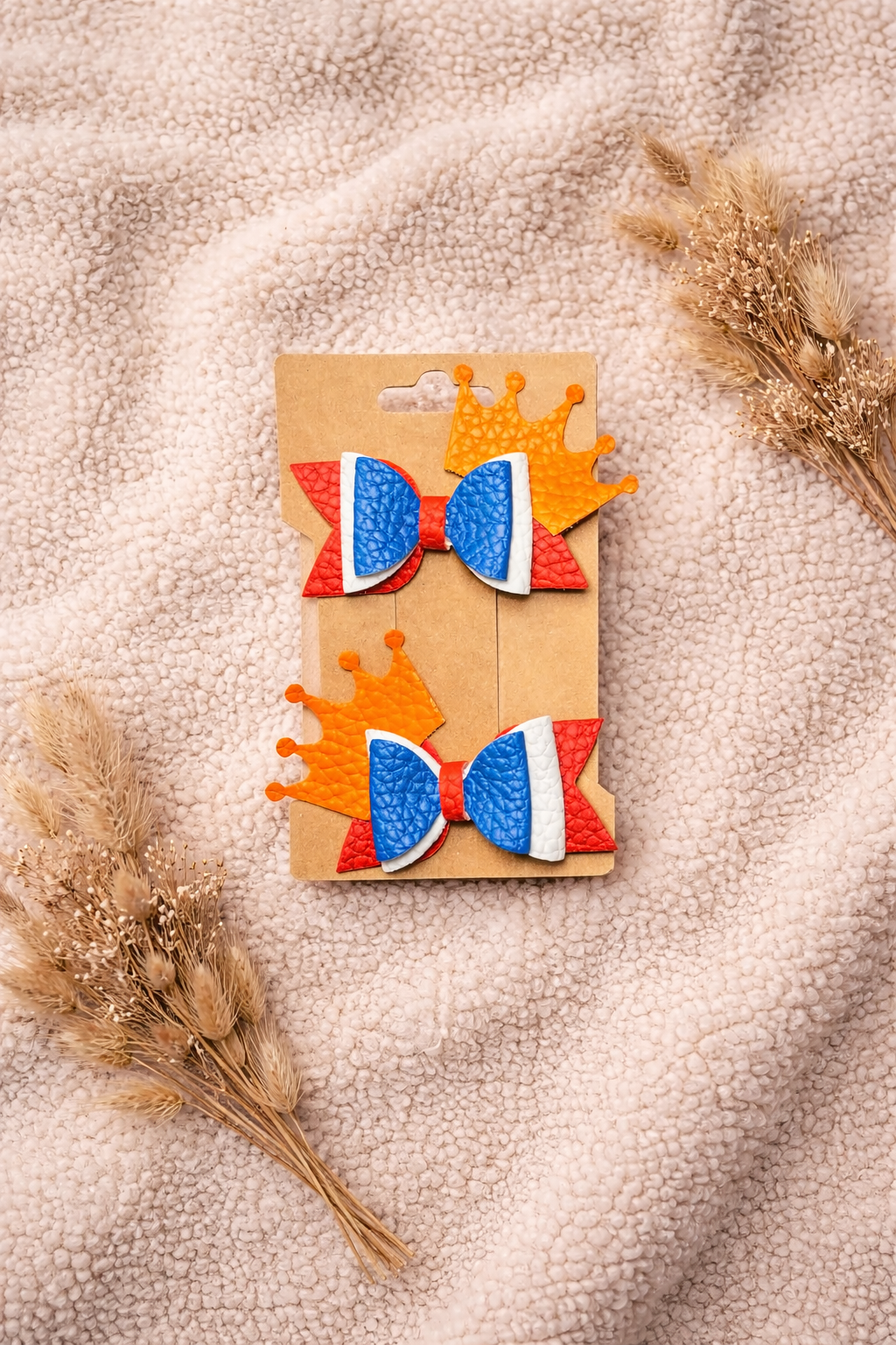 Haarstrikken set 2 stuks Koningsdag