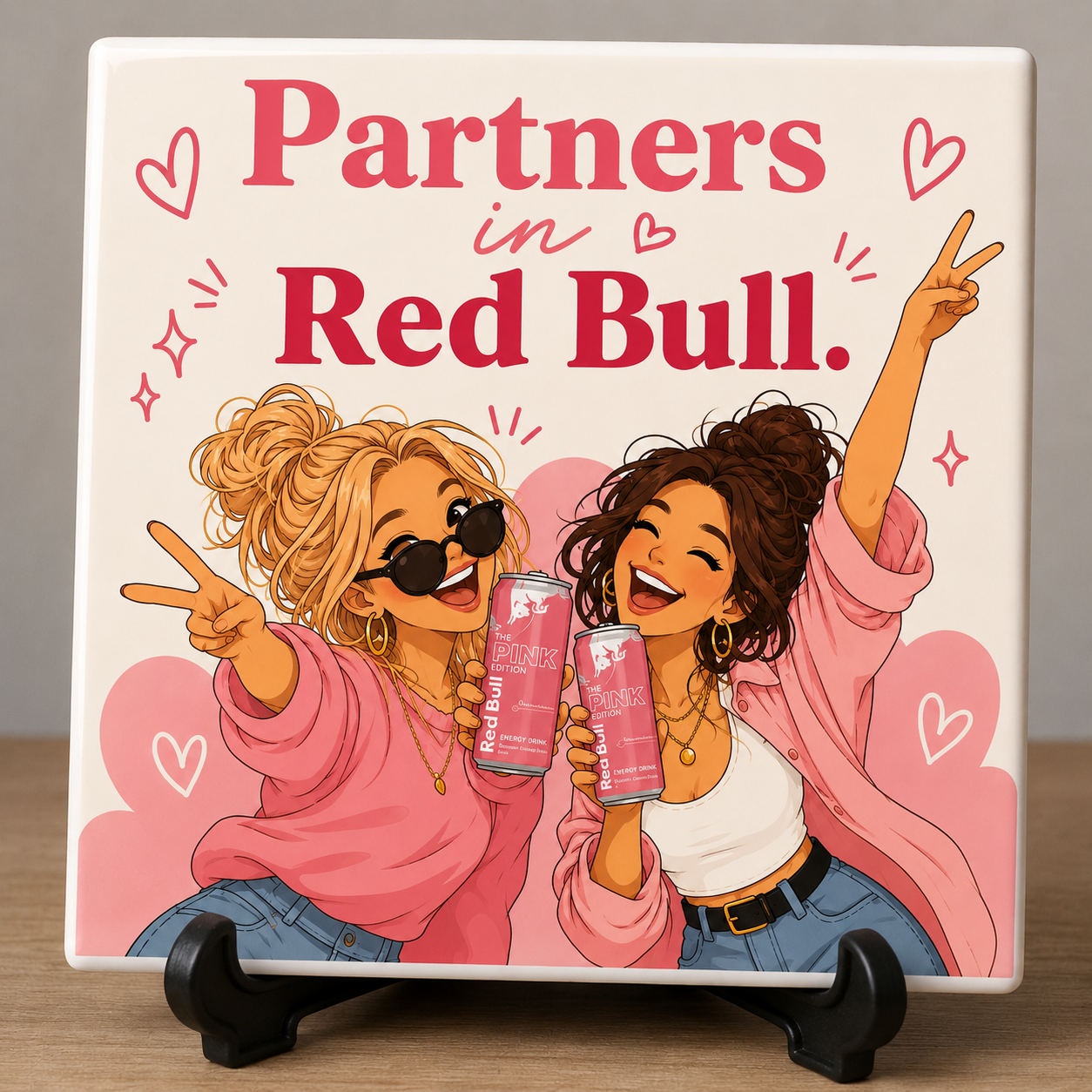 Tegel partners in red bull
