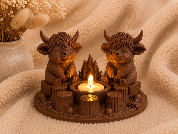 🐮🔥 Campfire Buddies – Schotse Hooglanders 🔥🐮