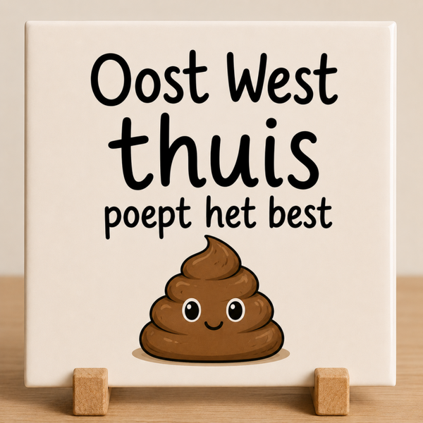 Tegel oost west thuis poept het best