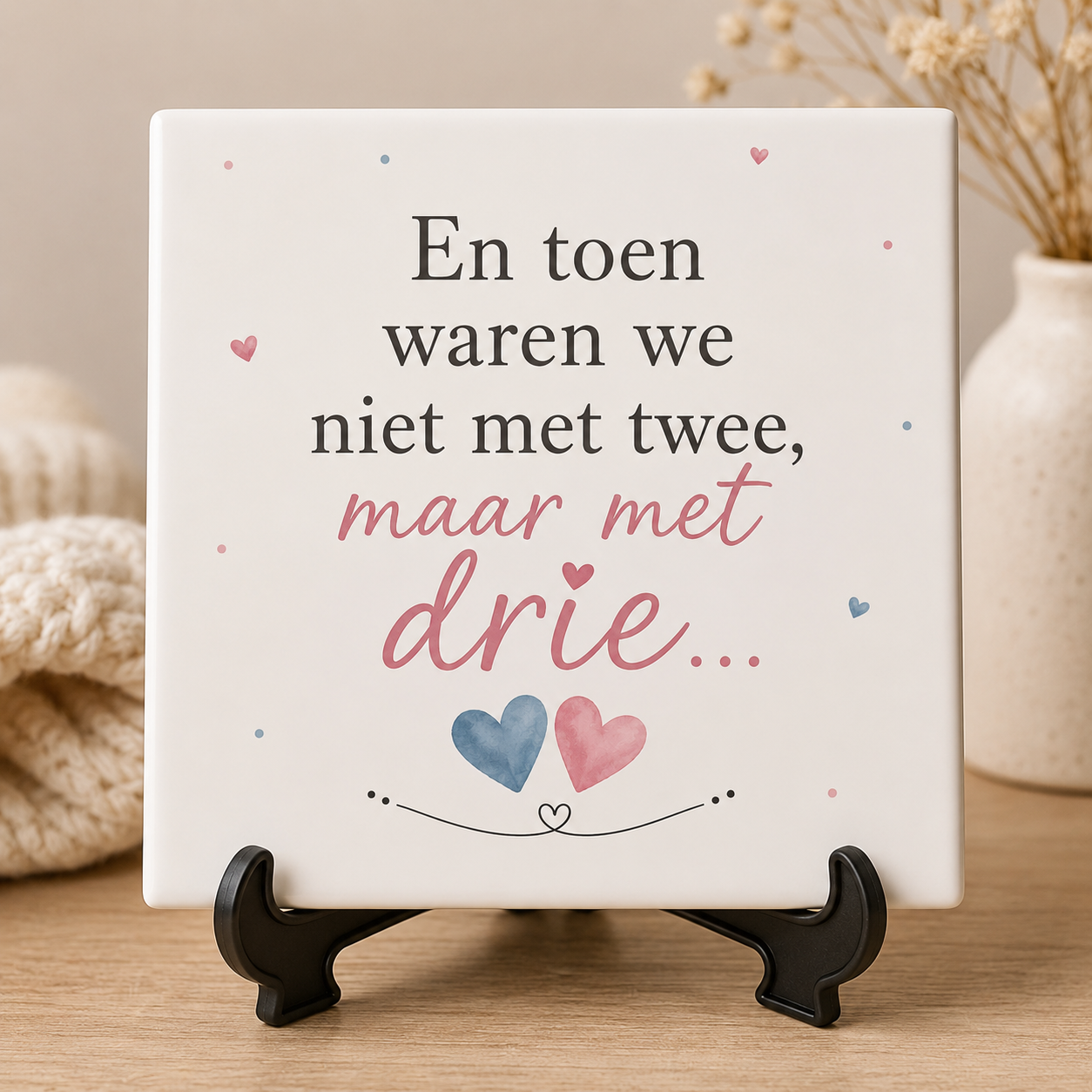 Tegel niet twee, maar drie