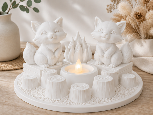 🐾 Campfire Buddies – schattige mopshondjes met kampvuur 🔥