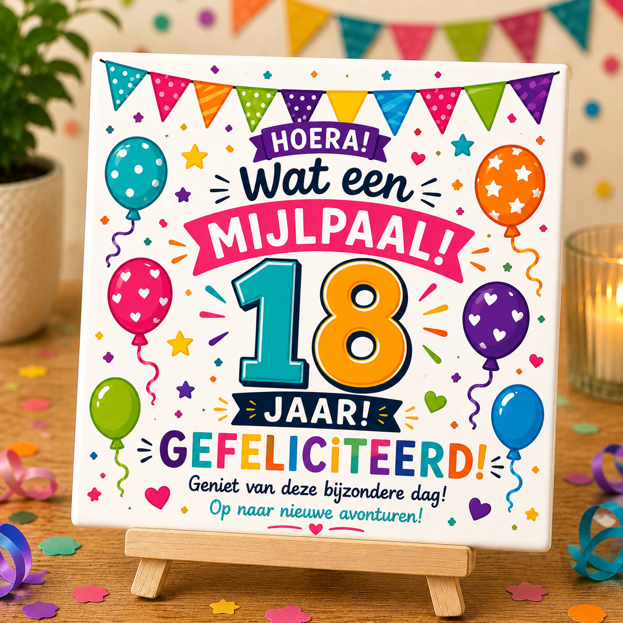 Tegel 18 jaar
