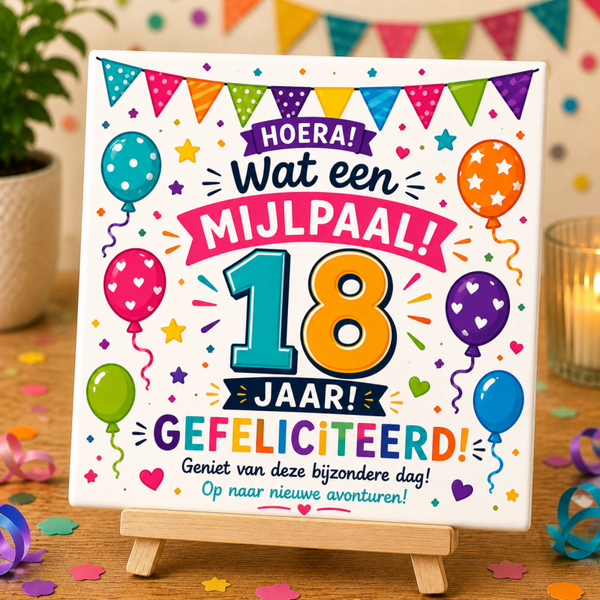 Tegel 18 jaar
