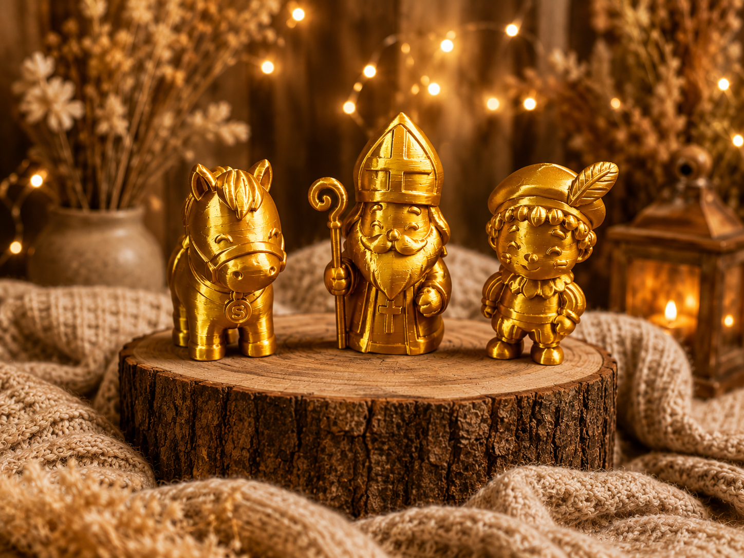 3D geprint sinterklaas setje