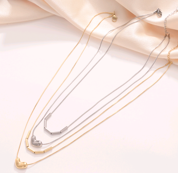 Dubbele hart ketting