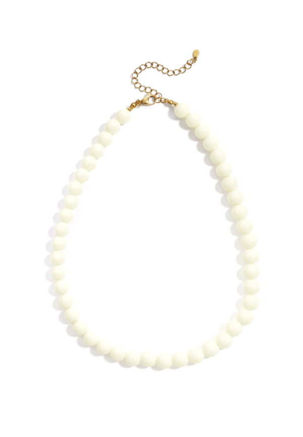 Bold kralenketting - Wit