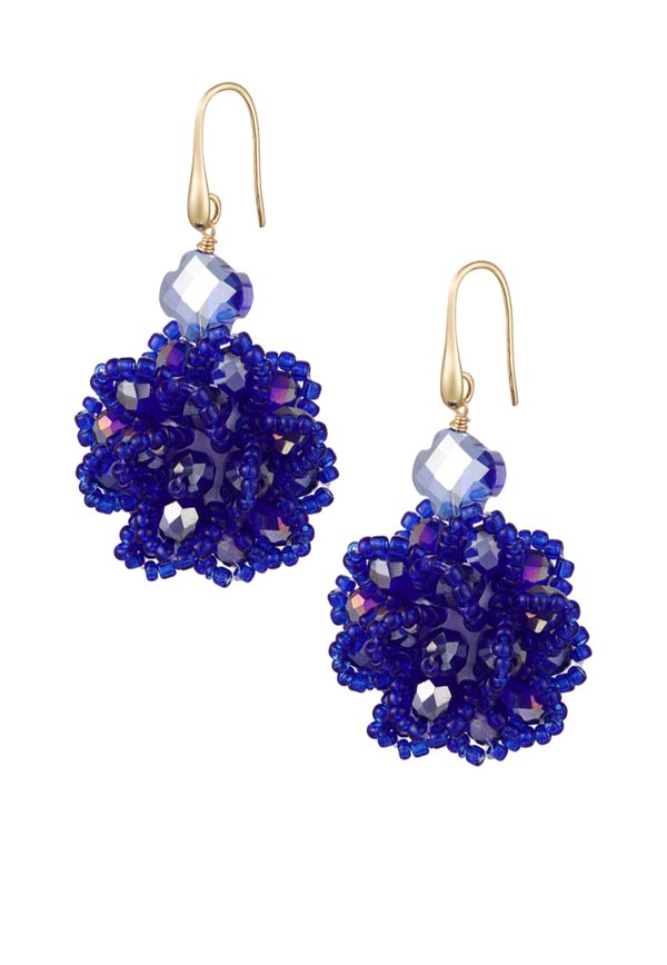 Bouquet oorbellen - Blue