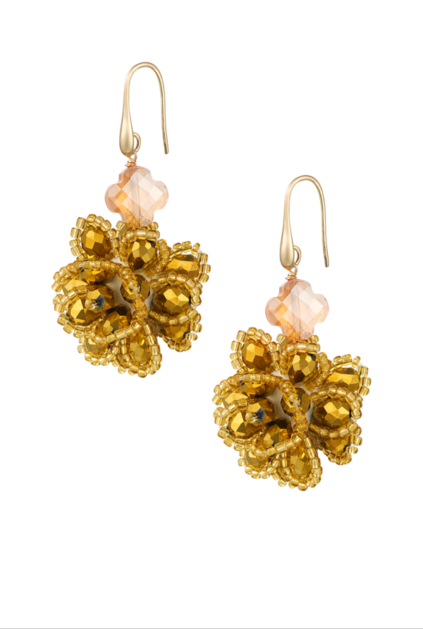 Bouquet oorbellen - Gold