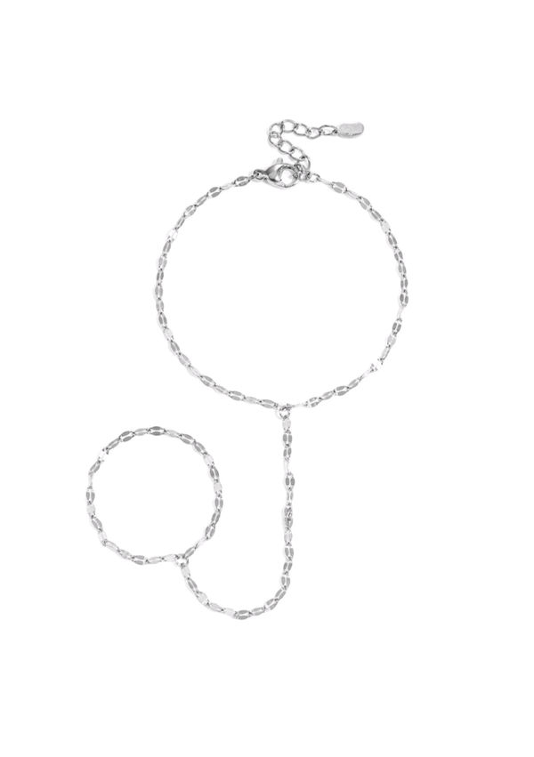 Hand chain zilver