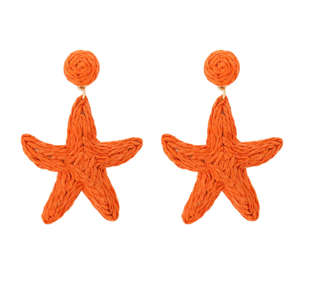 Seastar raffia statement - Oranje