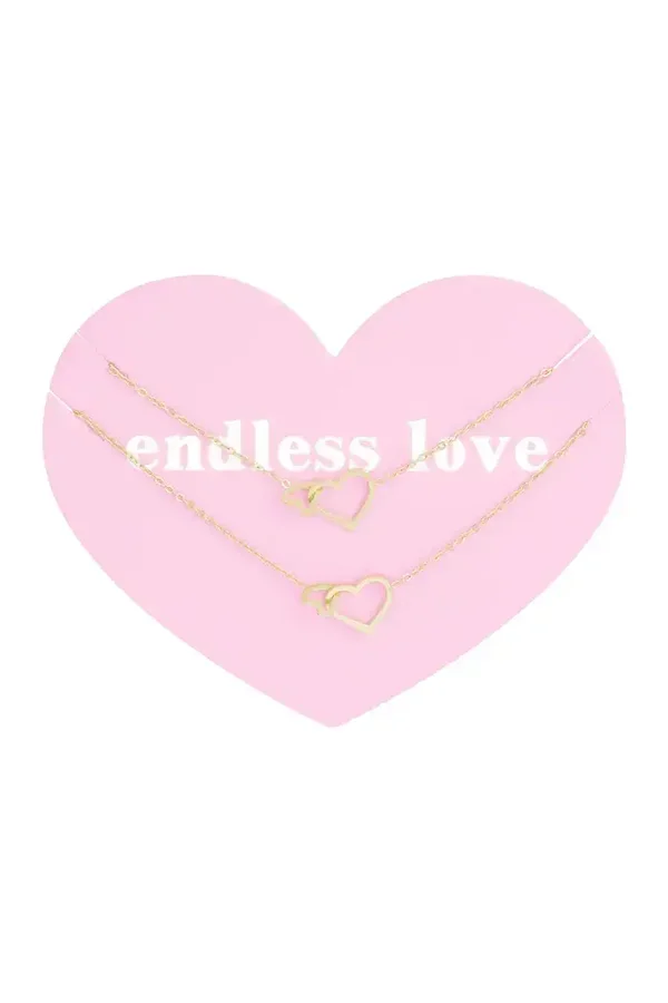 2 Armbanden eeuwige liefde - Goud