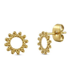 Ronde bloem studs