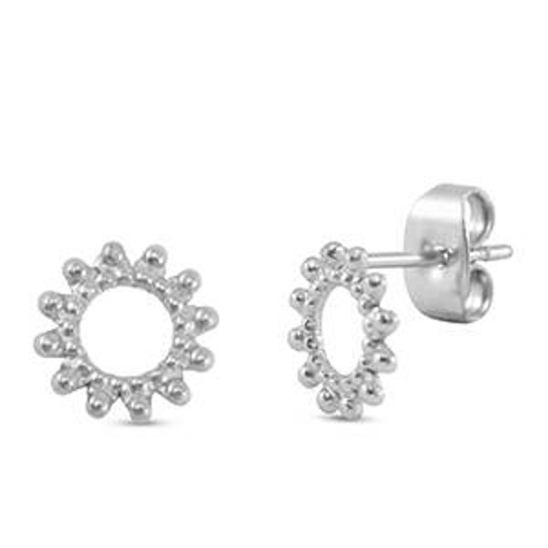 Ronde bloem studs