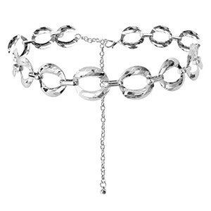Heupketting grote schakel - Zilver