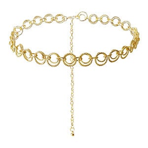 Heupketting dubbele ring - Goud