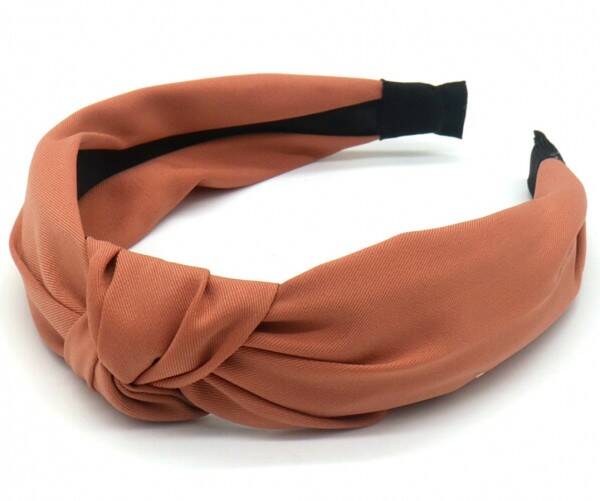 Haarband stof - oud roze