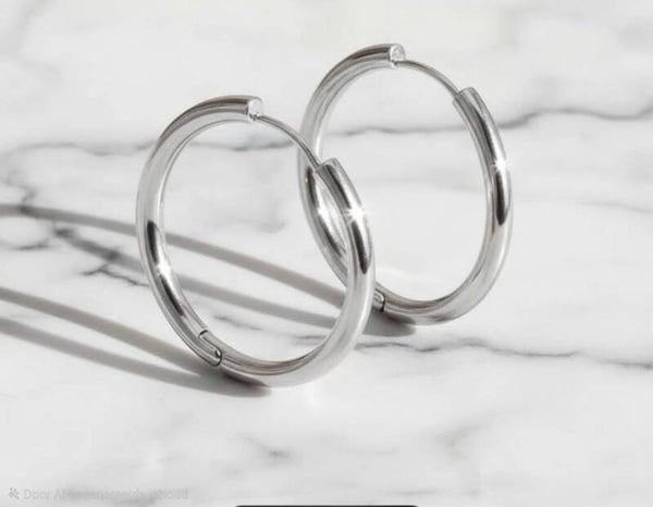 Creolen 25mm - Zilver
