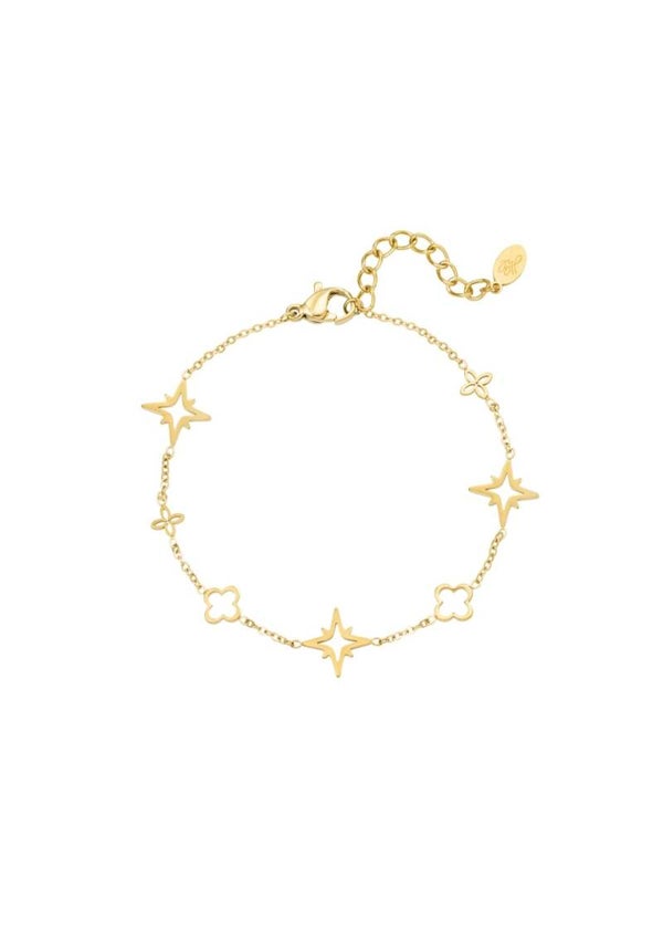 Armband klaver - Goud