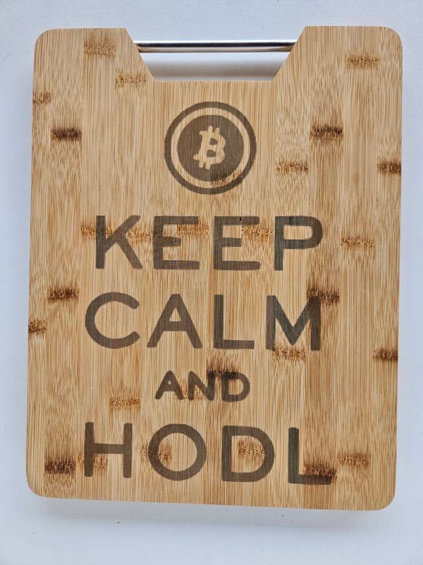 Borrelplank Hodl Bitcoin