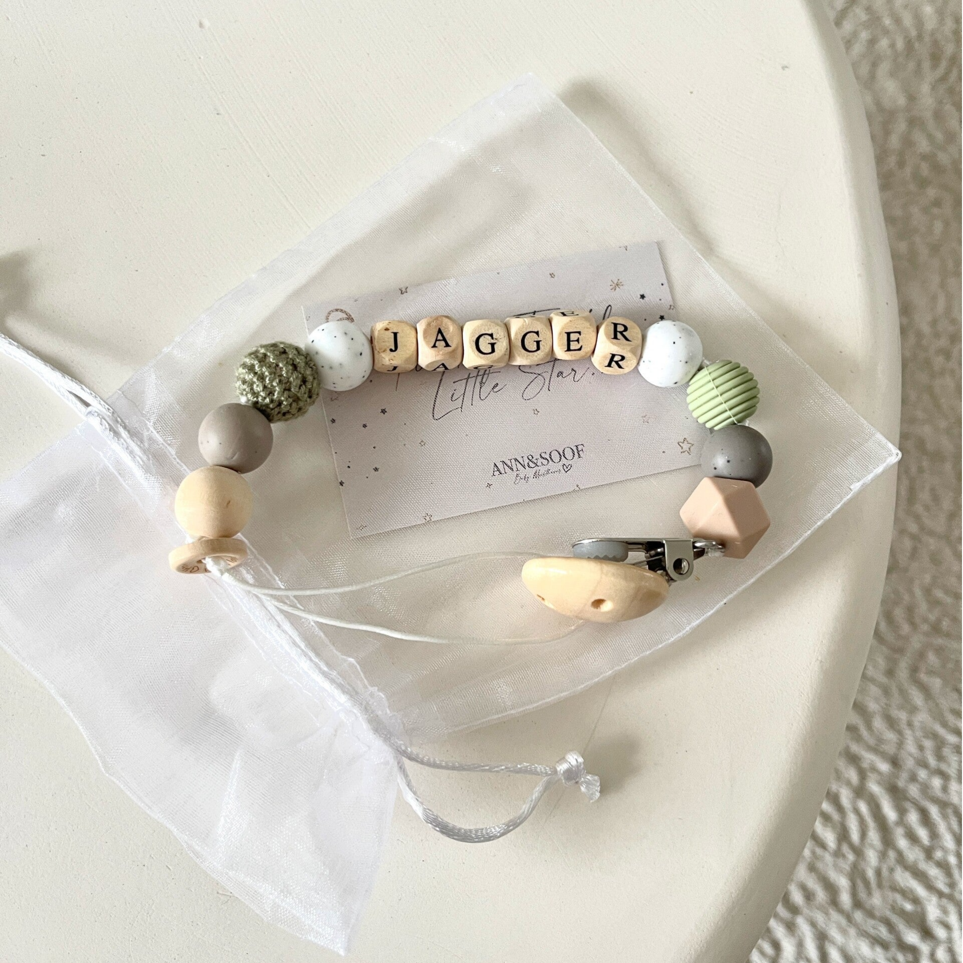 Speenkoord met naam - Jagger