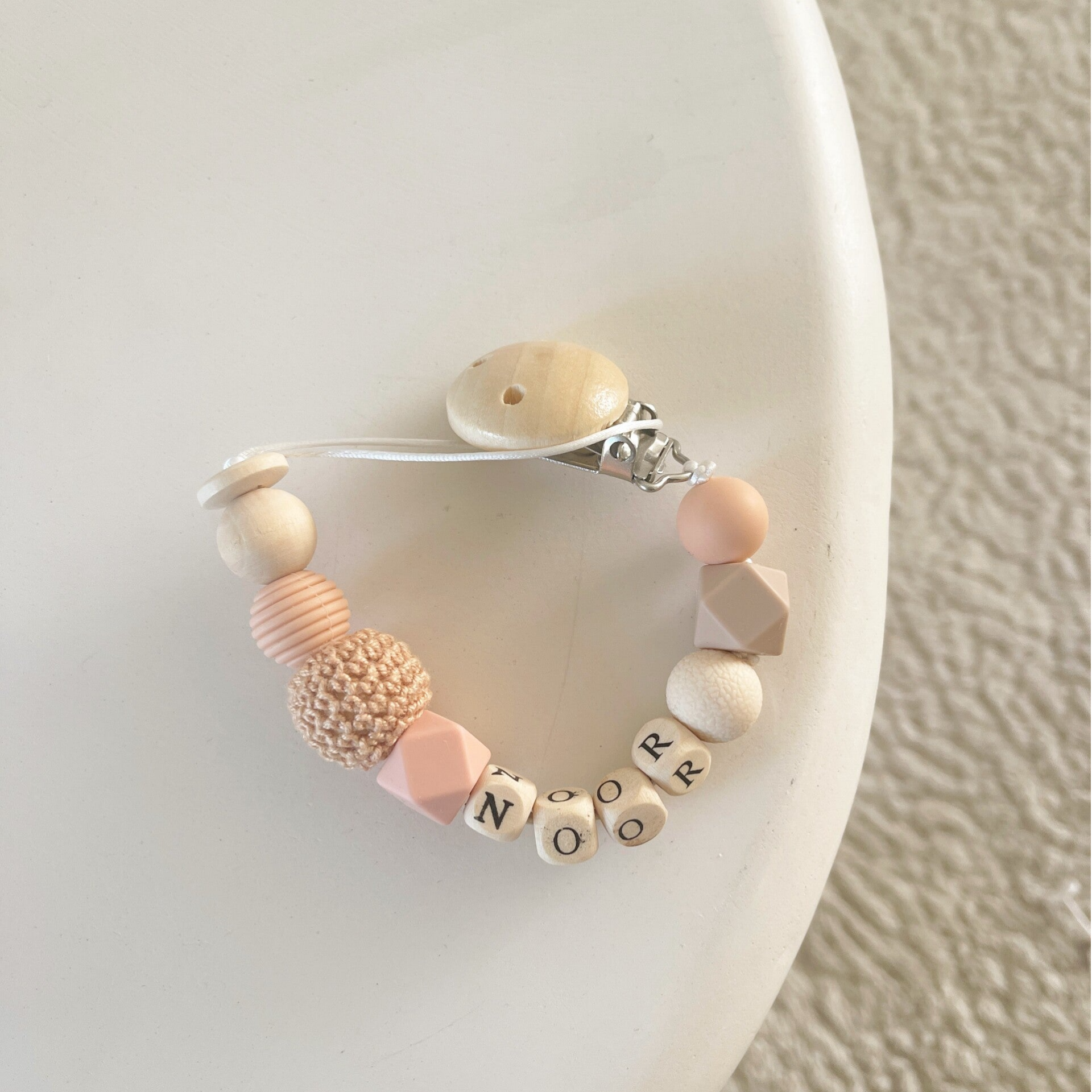 Speenkoord met naam - Noor