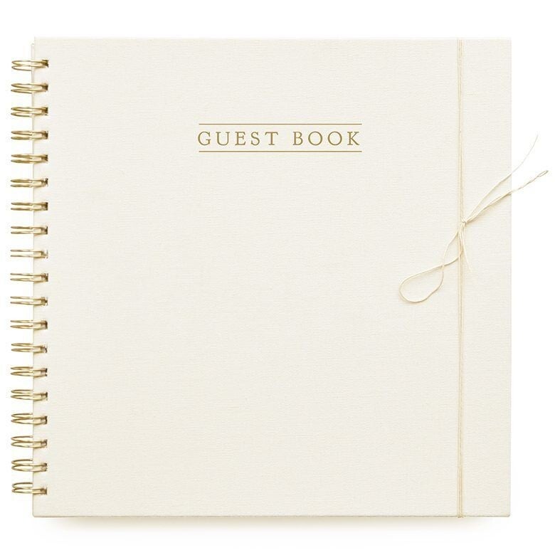 Guest book -babyshower/kraamboek Linen