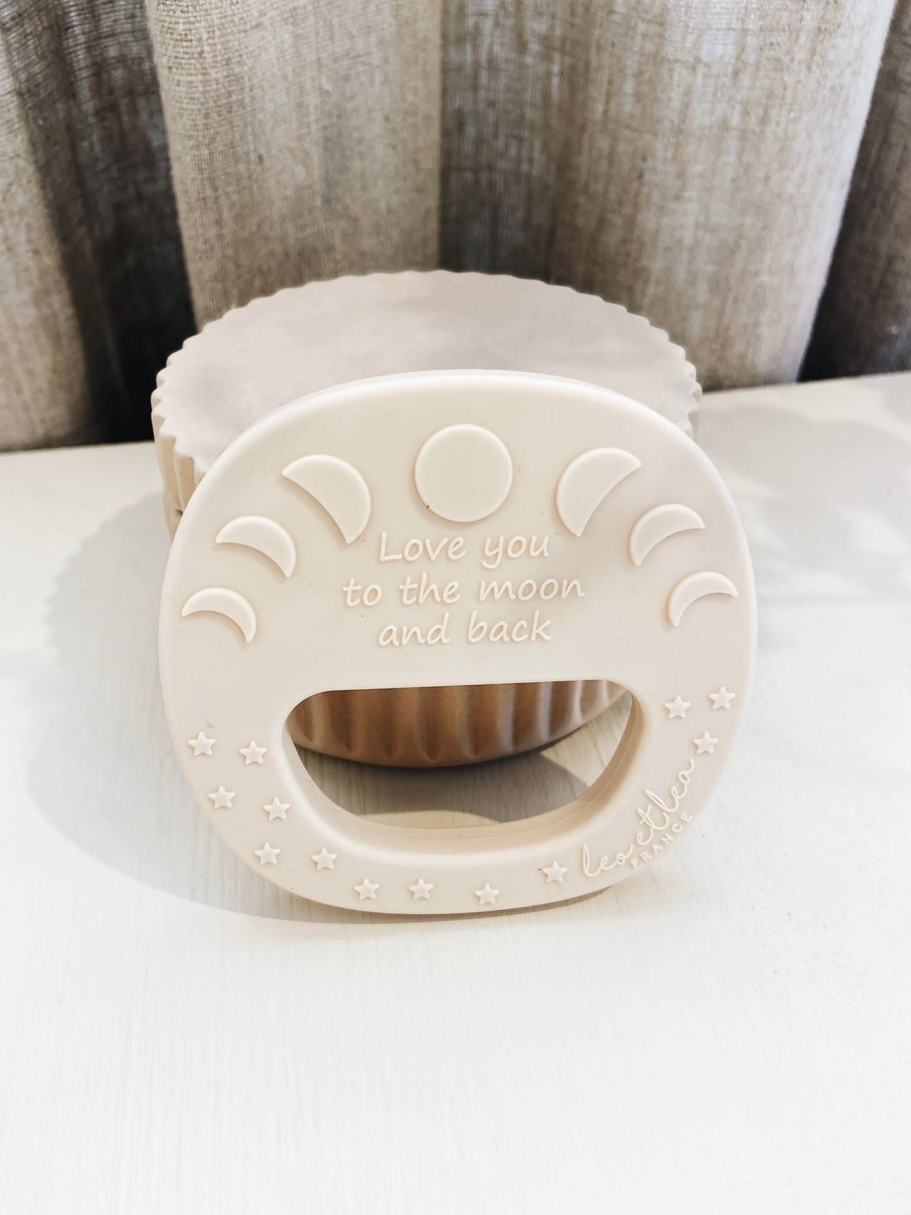 Leo et Lea - Moon teether crème