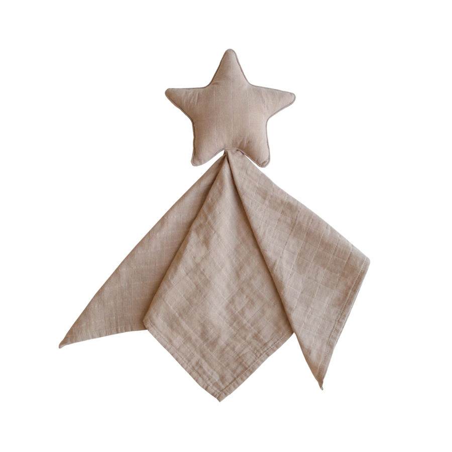 Mushie Lovey Blanket Star Natural