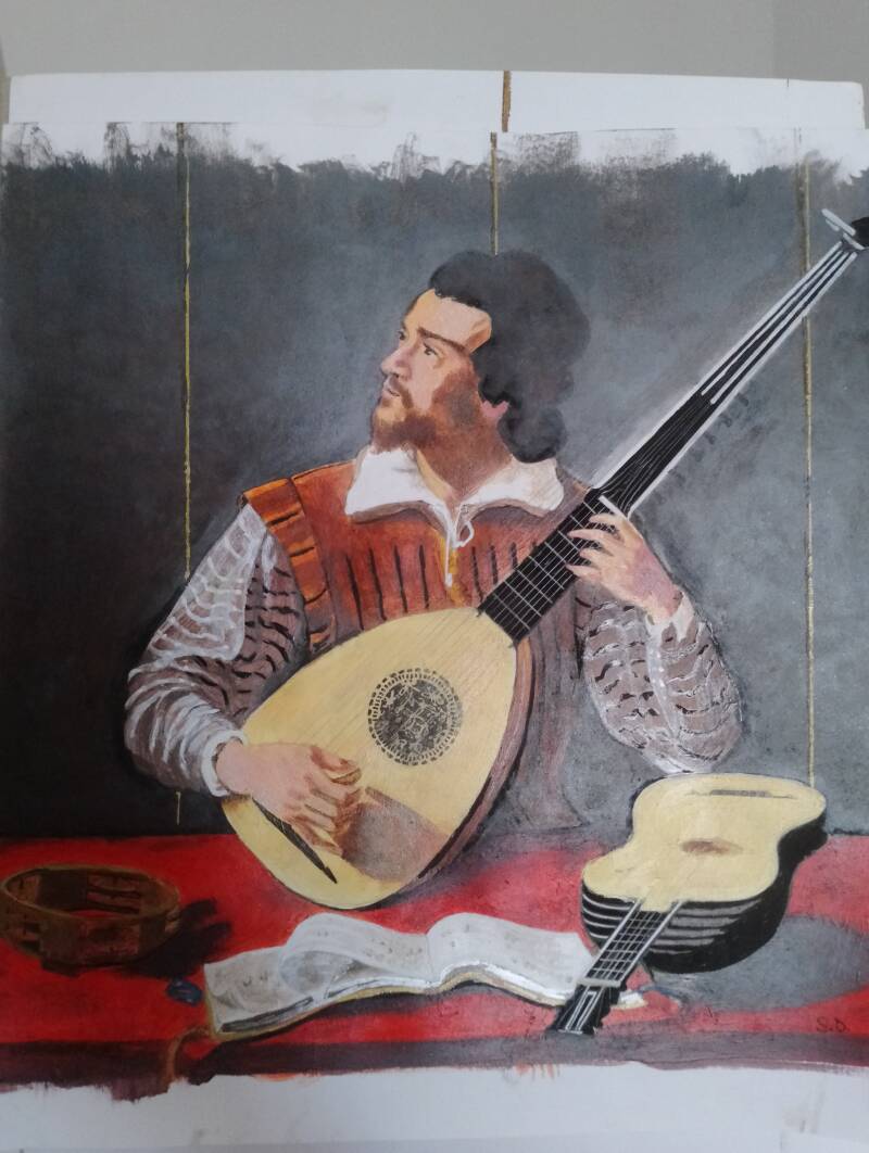 Caravaggio suonatore arciliuto